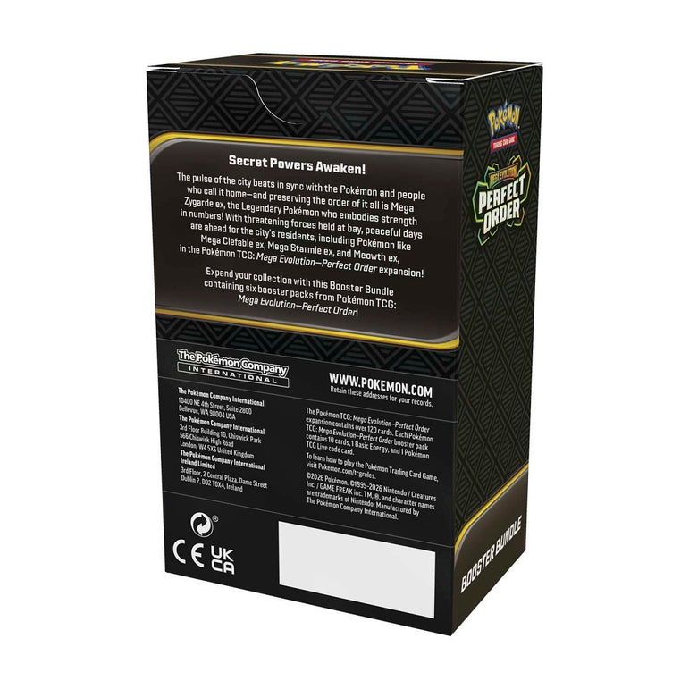 Pokémon TCG: Mega Evolution—Perfect Order Booster Bundle (6 Packs)