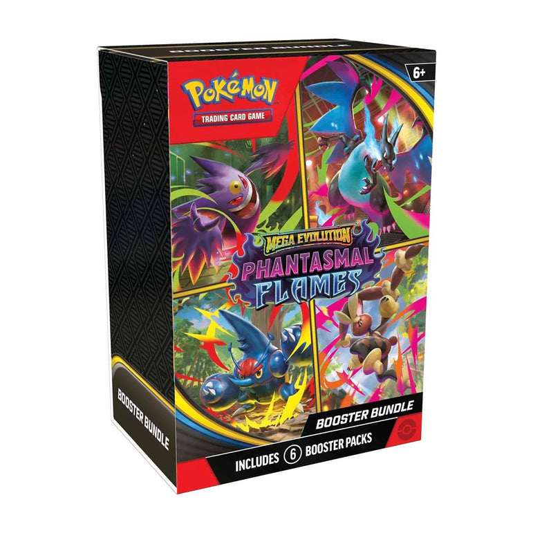 Pokémon TCG: Mega Evolution—Phantasmal Flames Booster Bundle (6 Packs)