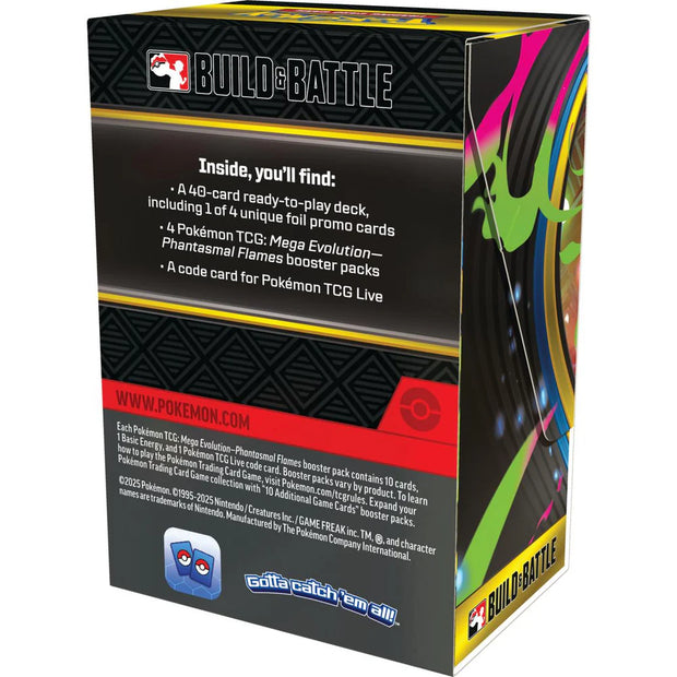 Pokémon TCG: Mega Evolution—Phantasmal Flames Build & Battle Box