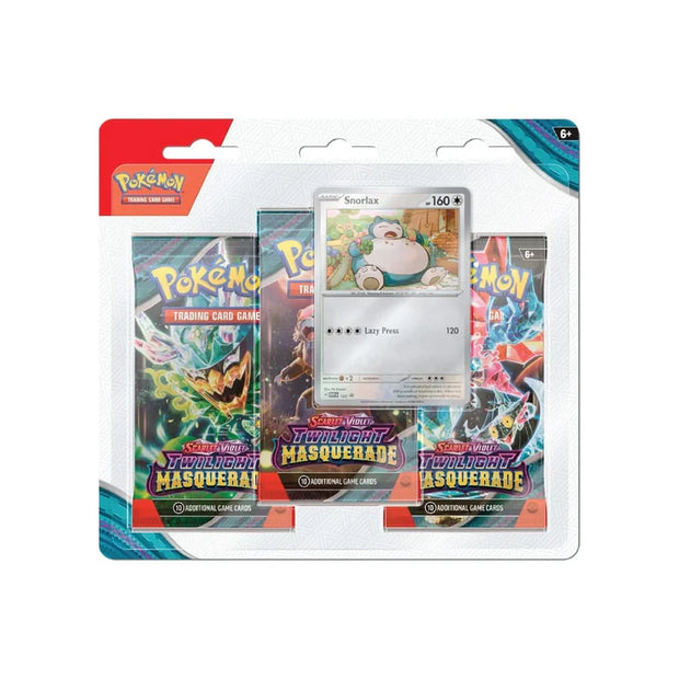 Pokémon TCG: Scarlet & Violet—Twilight Masquerade 3-Pack Blister (Snorlax / Revavroom)
