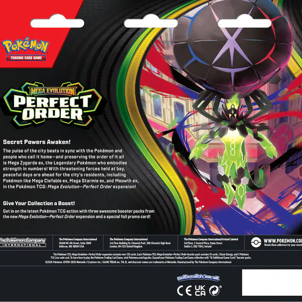 Pokémon TCG: Mega Evolution Perfect Order 3-Pack